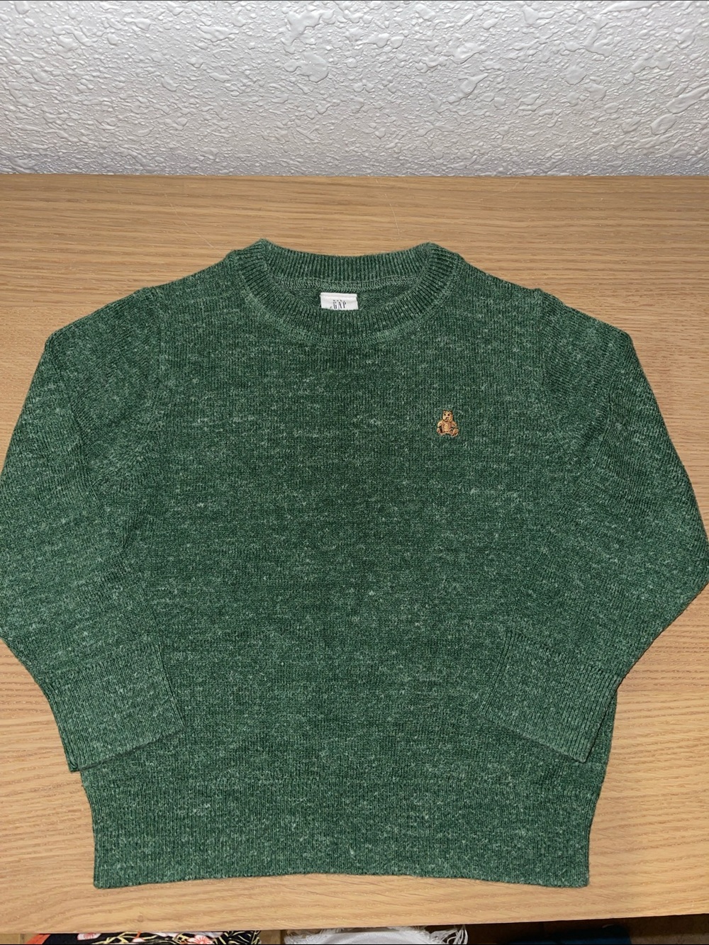 Baby GAP Green Crewneck Sweater 4 yr